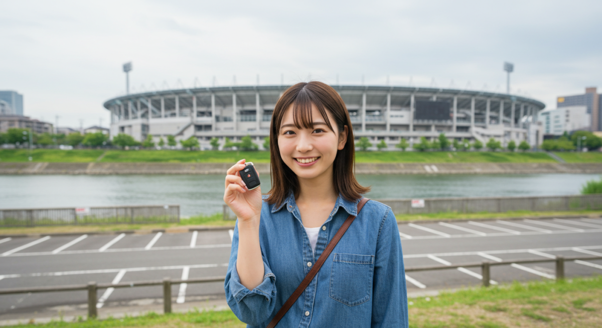 豊田スタジアム駐車場河川敷が絶対便利